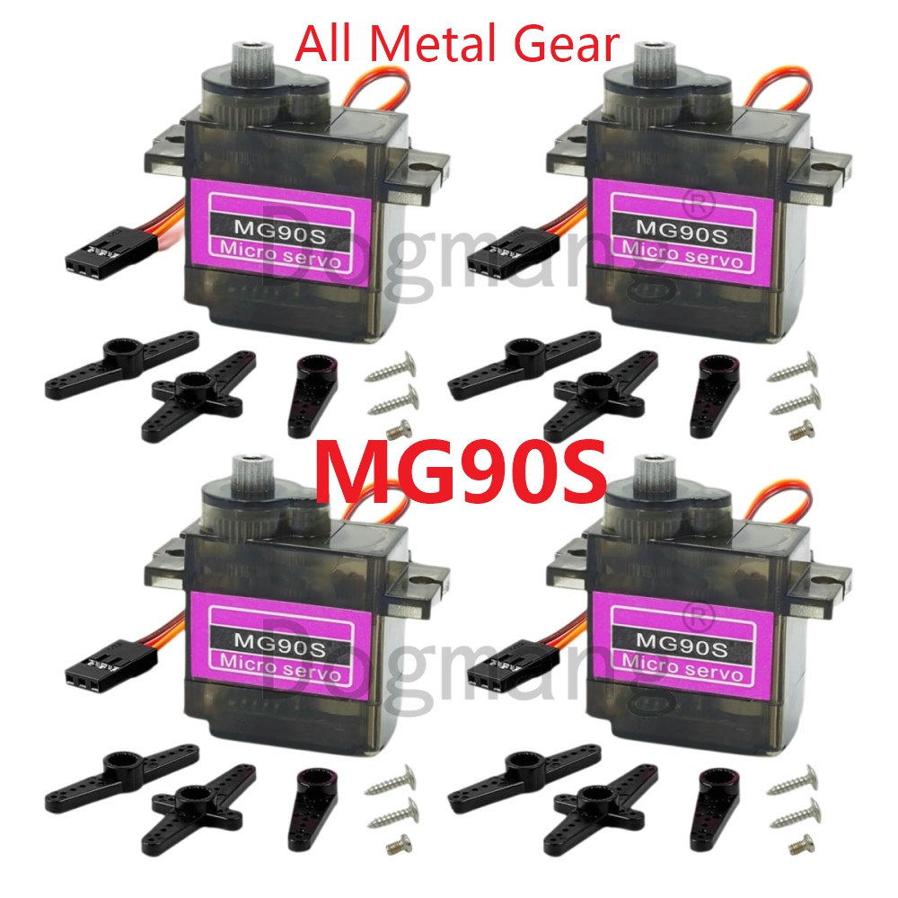 Servo Sg90 - Mg90s servo 1/2/4/10/20/50 peças, engrenagem totalmente
