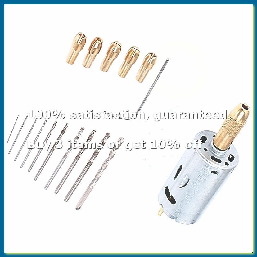 Dc Motor - Mini Furadeira Elétrica Portátil com Conjunto