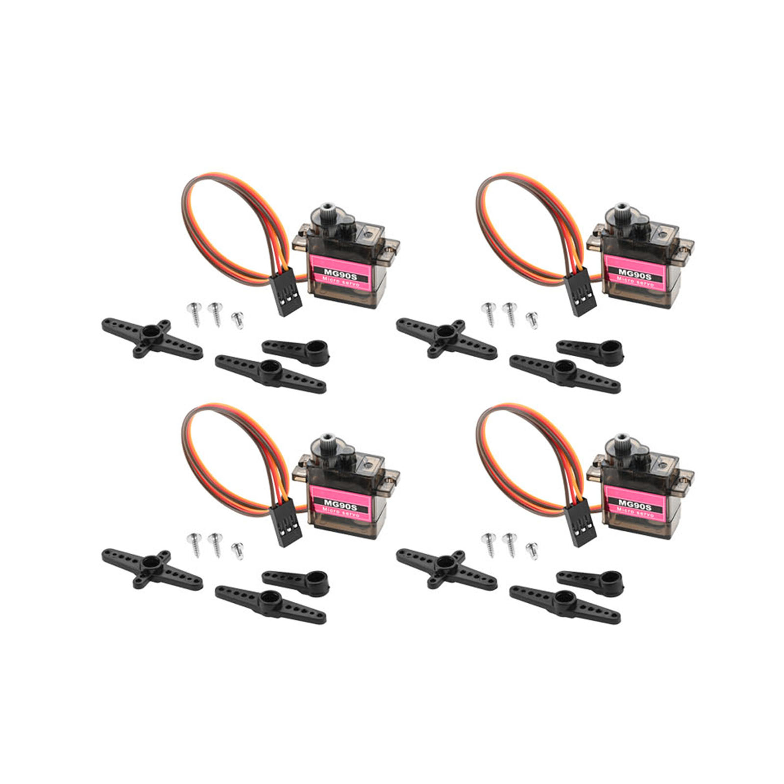 Robot Arm Metal - 4 Peças Micro Servo com Engrenagem