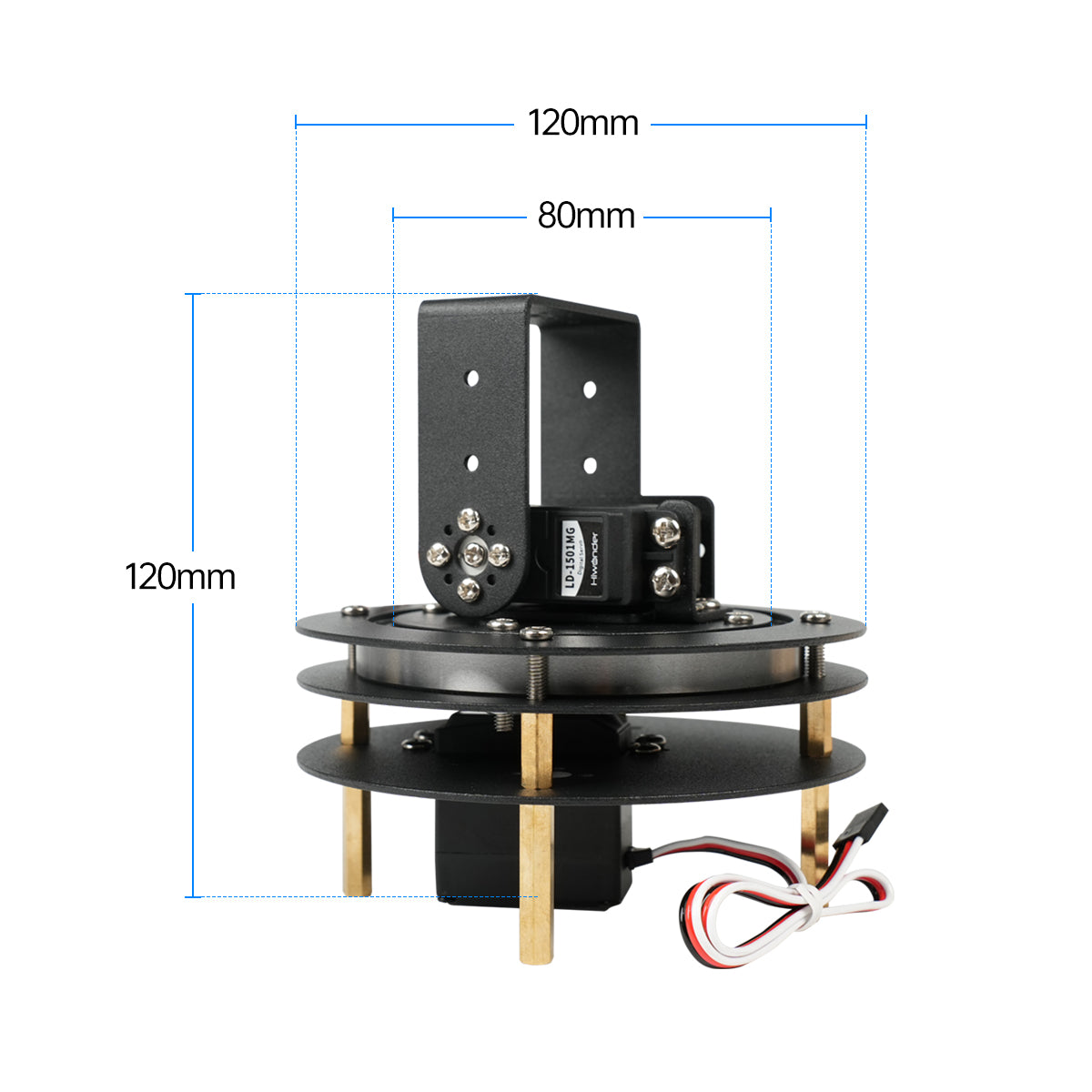 Hiwonder desmontado 2 dof pan  - Pan Tilt Bracket avaliação e preço