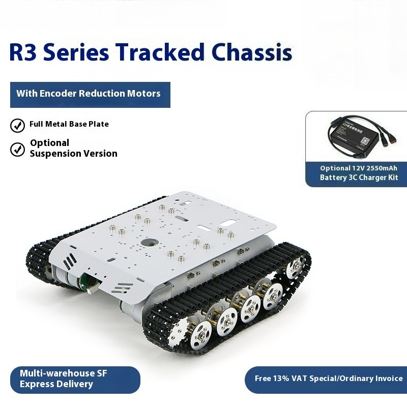 Chassi de tanque série R3, veí - Tracked Robot Chassis avaliação e preço