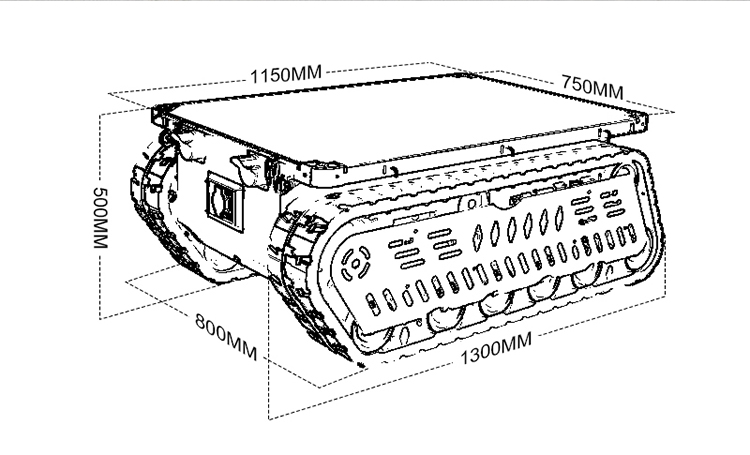 Chassi de Robô RC Tipo Tanque  - Dc Motor avaliação e preço