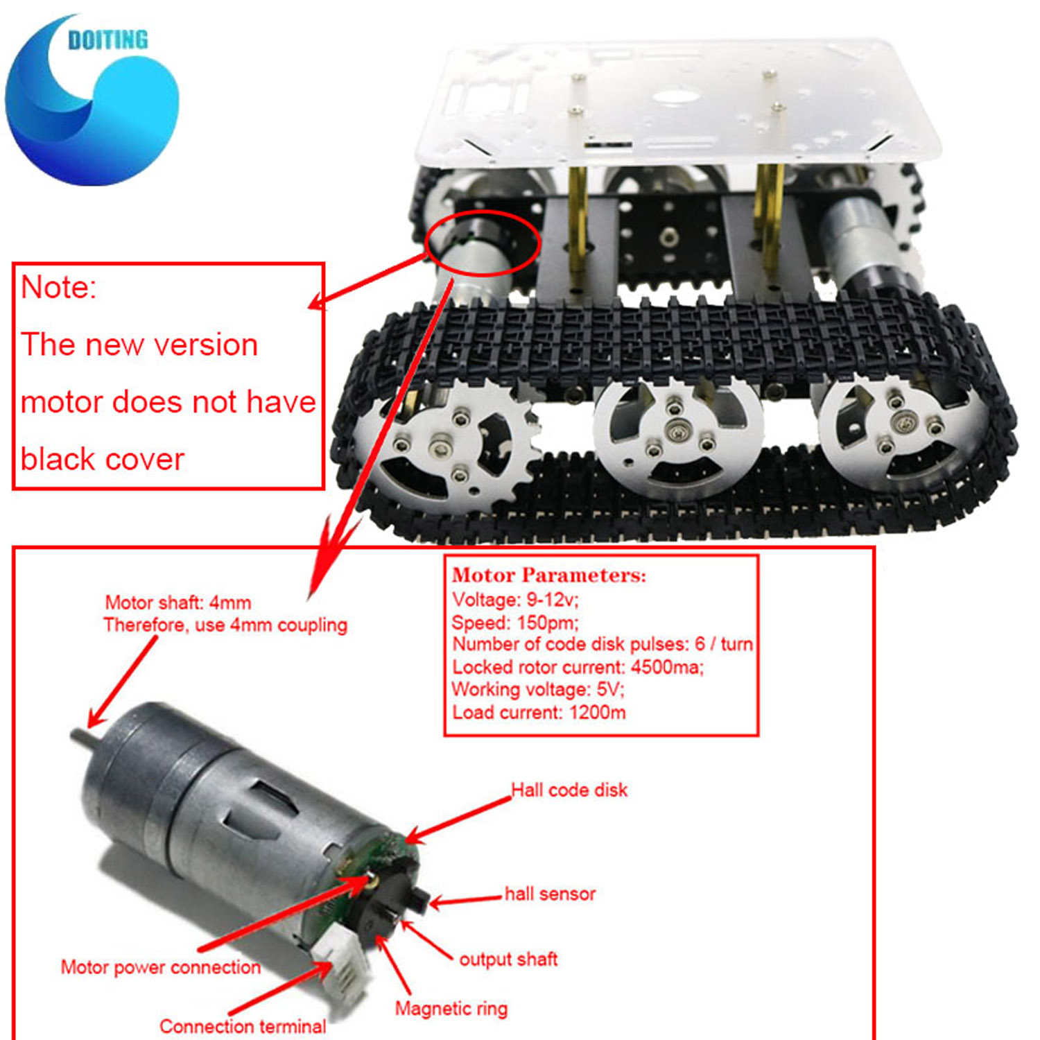 Chassi de carro tanque robô de - Tracked Robot Chassis avaliação e preço