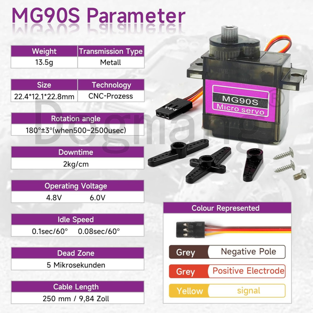 Mg90s servo 1/2/4/10/20/50 peç - Servo Sg90 avaliação e preço